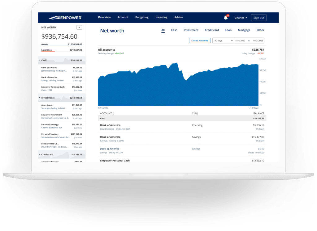 Empower Net Worth Tracker