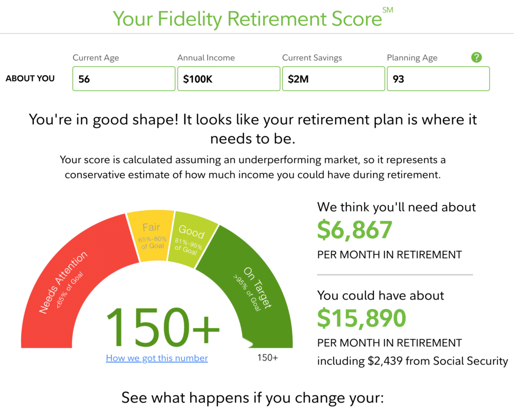 Fidelity's Retirement Score Calculator