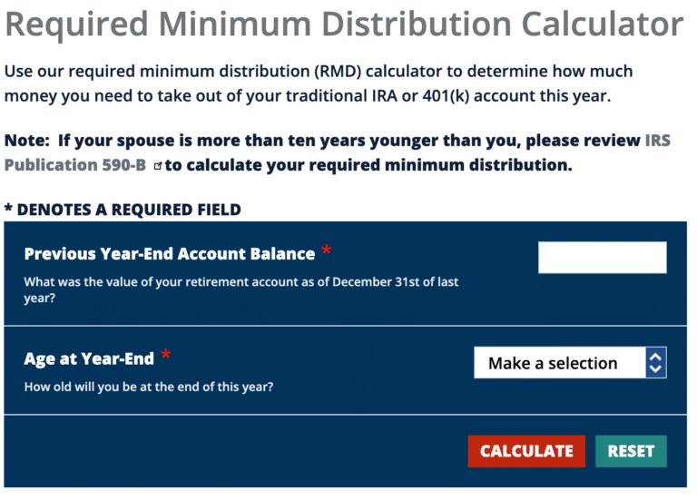RMD Calculator – ROB BERGER