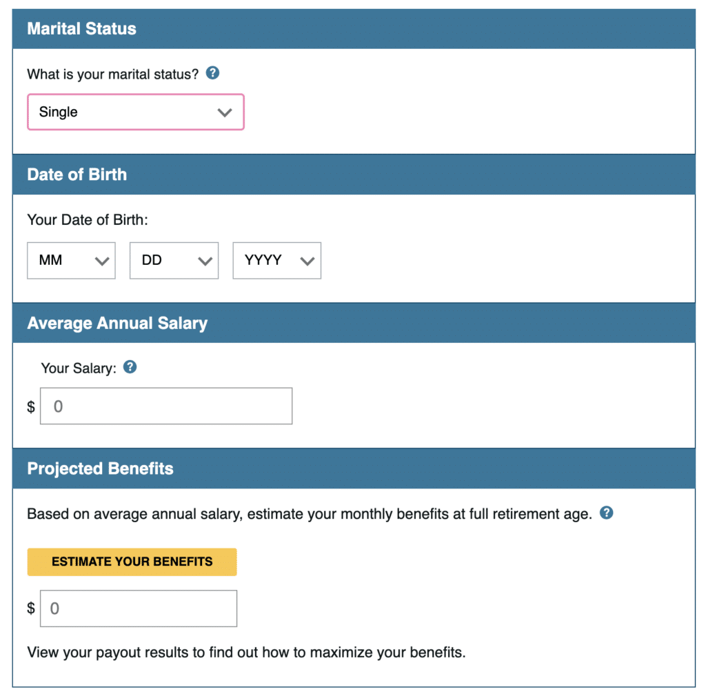 Aarp social security calculator rob berger