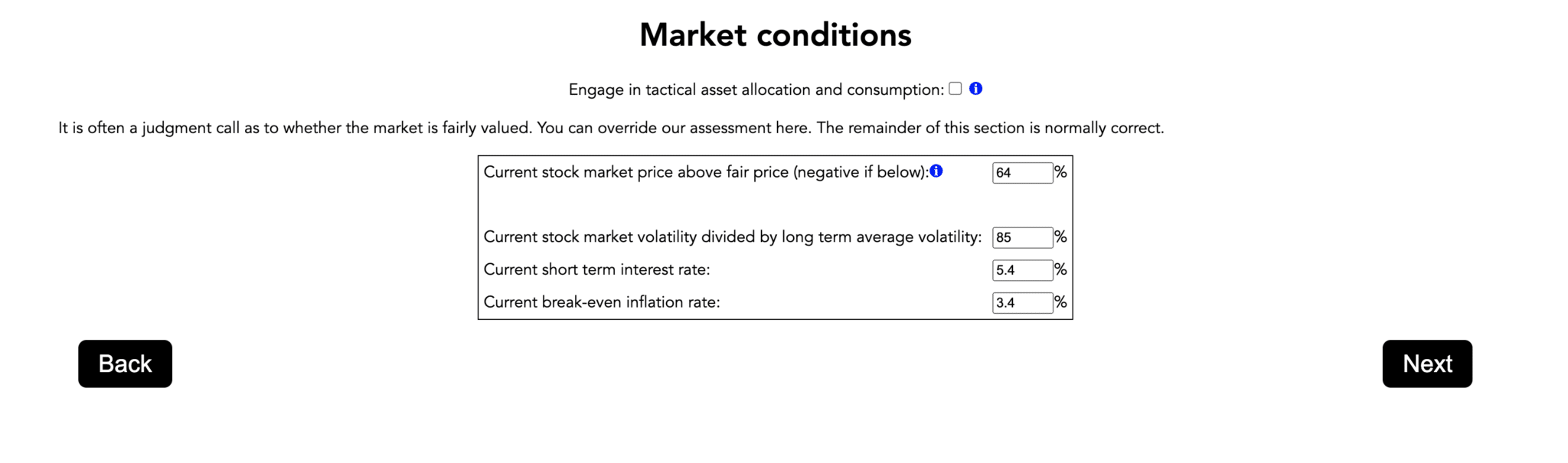 AIPlanner Market Conditions