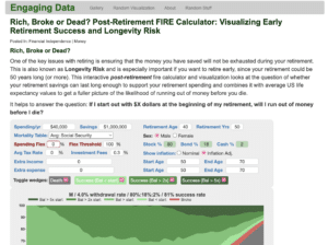 Rich, Broke or Dead? Post-Retirement FIRE Calculator – ROB BERGER