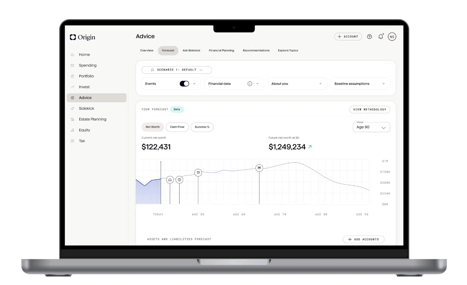 Origin dashboard Origin dashboard
