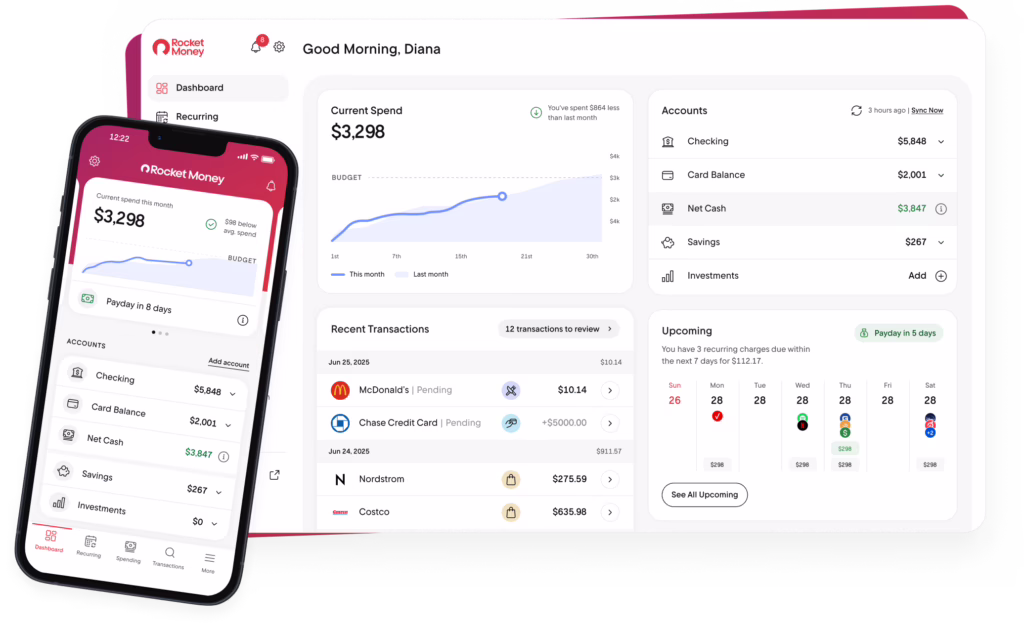 Rocket Money Dashboard